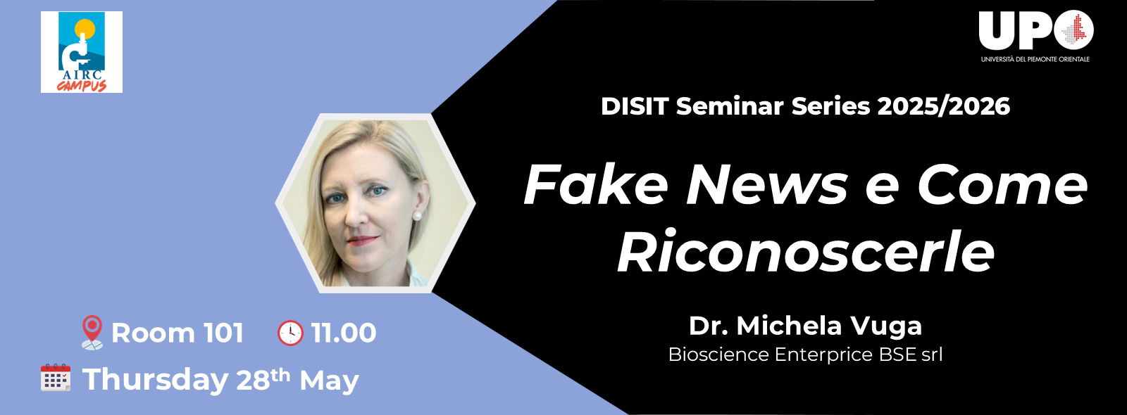 DISIT Seminar Series - 28.05.26 ore 11:00 Aula 101