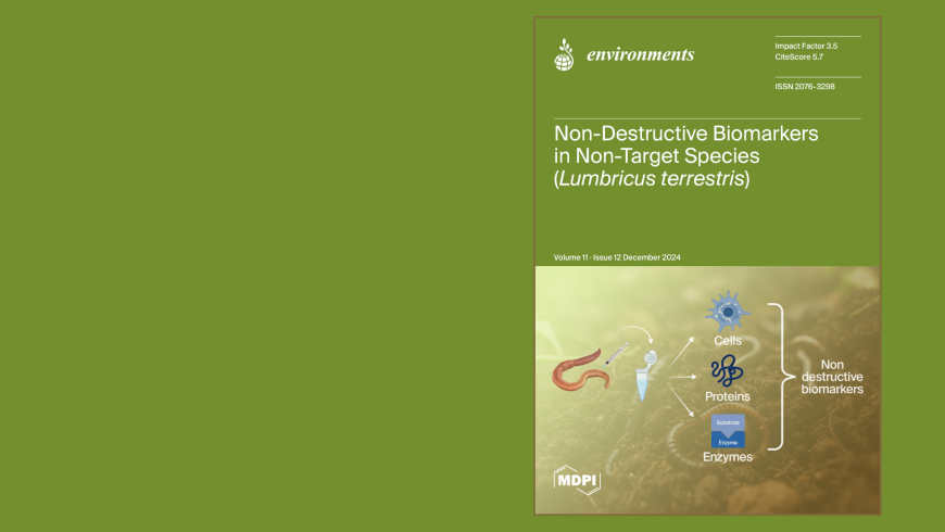 Non-Destructive Biomarkers in Non-Target Species Earthworm Lumbricus terrestris for Assessment of Different Agrochemicals